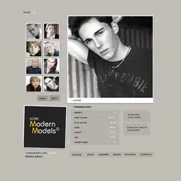 灰色效果网页模板素材