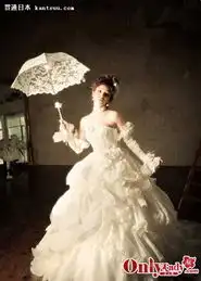 日本人气模特藤井莉娜大秀唯美婚纱照