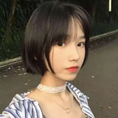 好看的微信头像女全部是短发美女初恋短最显童颜