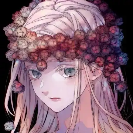 绿色系头像女动漫花头像