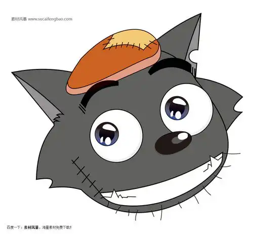 大灰狼狼卡通动漫可爱动物灰太狼矢量素材httpwww.sucaifengbao.comvectorkatong矢量素材免费下载