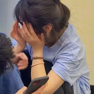 卡通摸头情侣头像qq情侣