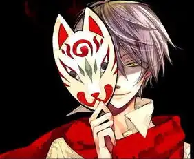 求类似于这种带面具一边哭一边笑的动漫图要高清,记住是动漫动漫动漫