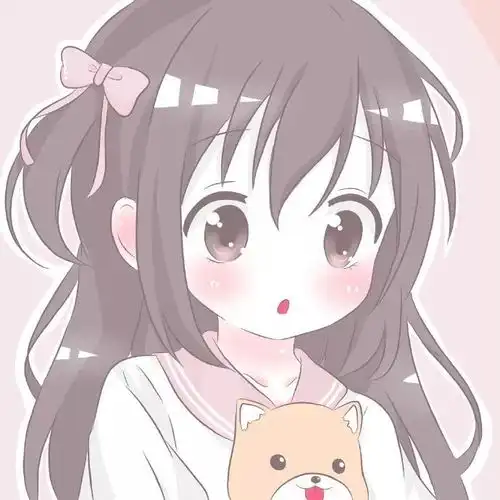 唯美梦幻粉色系动漫女生头像世界没有真相