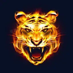 高清凶猛火焰虎头png图片素材免费下载psd格式熊猫办公