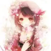 动漫女生头像可爱呆萌想你的时候情不自禁地微笑