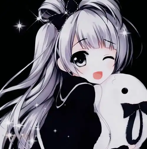 特别cool特别beautiful的黑色系动漫女生头像