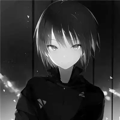 女生头像黑色系高冷动漫