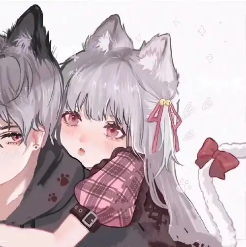 超甜萌系情侣头像吖