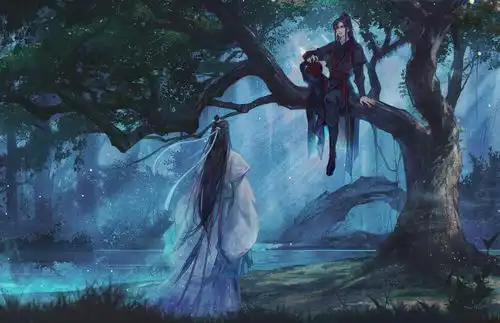 魔道祖师同人漫画插画魏无羡蓝忘机忘高清图片,堆糖,美图壁纸兴趣社区