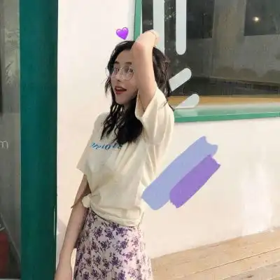 紫色系女生头像优雅好看9