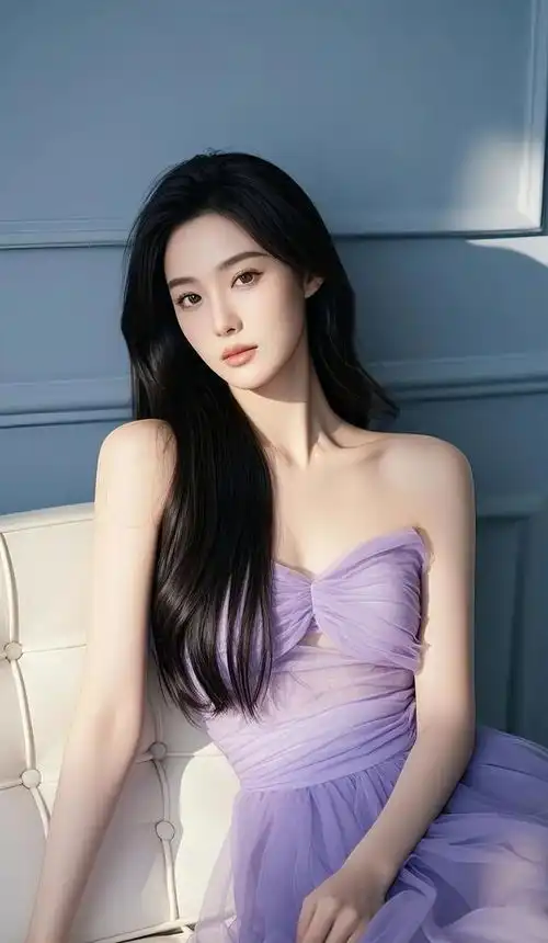 美女壁纸丨紫色系妩媚动人,爱了爱了