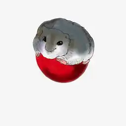 国风水墨小动物仓鼠手绘插画图片素材其他格式下载动漫人物大全