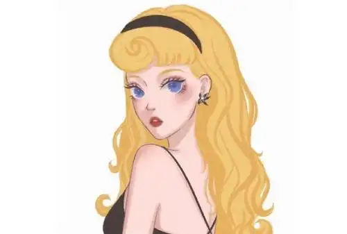 清爽风格的迪士尼公主,爱丽儿公主有点邪魅,乐佩金发引人注目