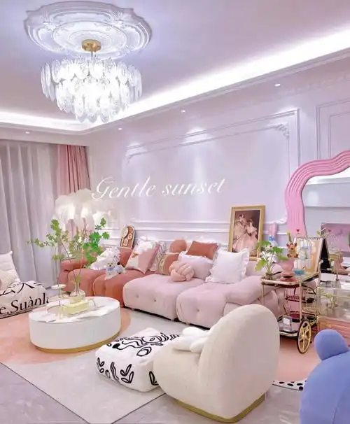 小夫妻130平米婚房也太漂亮了,暖色系浪漫的奶油轻法式