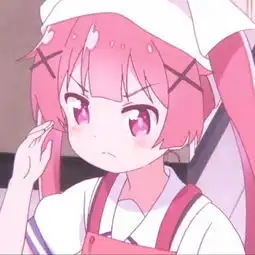 甜美系头像二次元女背影