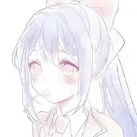 女生粉色卡通系头像抱着