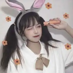呆萌双马尾头像女生我是非常可爱的人