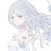 动漫女生头像唯美蓝白浅蓝色系动漫女生头像