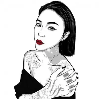 动漫黑白头像女生冷傲比较高逼格头像图片