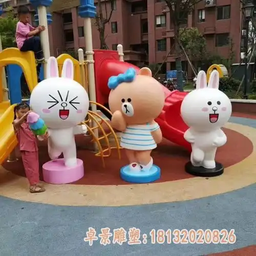 玻璃钢卡通可妮兔雕塑辽阳树脂雕塑可妮兔