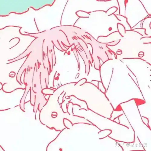 敲鸡粉色系列头像