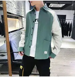 汤河之家夏季男式长袖衬衫男工装男士衬衣纯棉白寸衫休闲商务修身男装