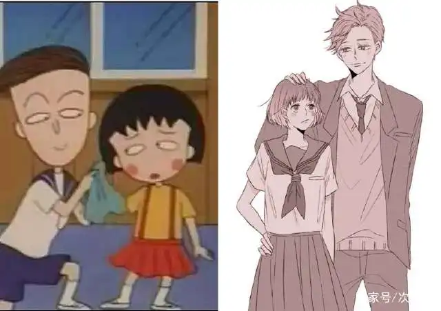 熟悉的动漫角色长大,小丸子花轮超有爱,小智都结婚生子了