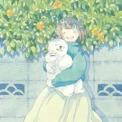 ins治愈系仙女头像插画