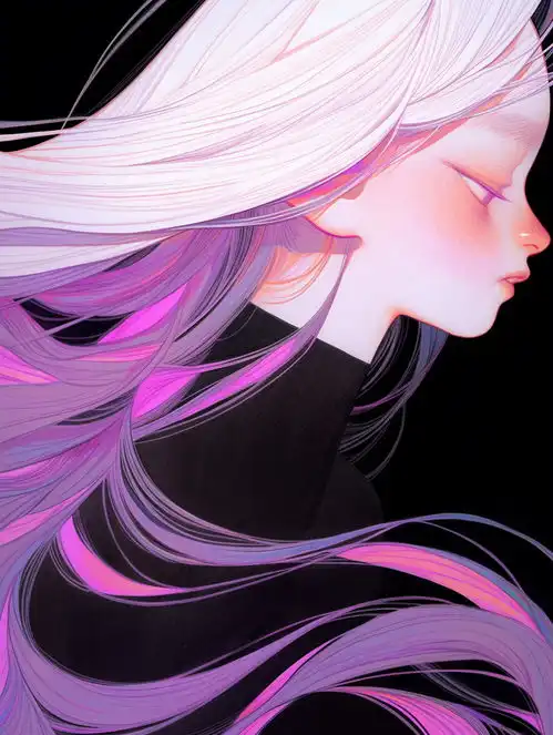 紫色系可爱头像动漫不是