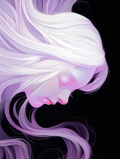 紫色风格头像人工智能midjourneymidjourney人物