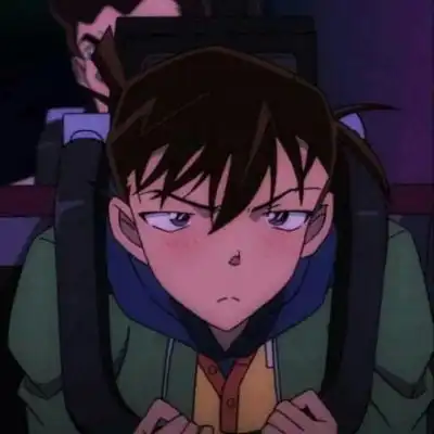 高清柯南情侣头像一左一右一人一半柯南系列情侣头像