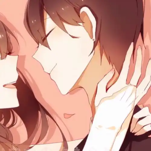 动漫情侣头像粉红色版