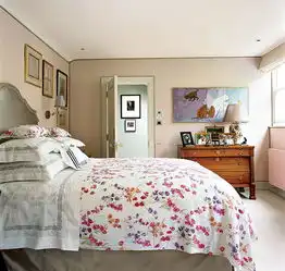 91120平米现代简约二居室粉色卧室装修效果图