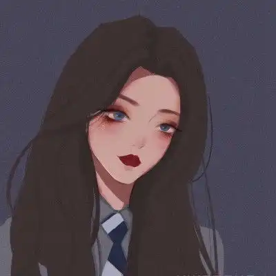 手绘高冷女头