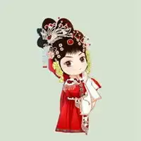 唱戏的美女卡通头像微信头像图片大全