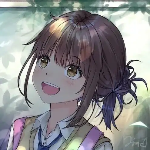 手绘动漫插画情侣头像