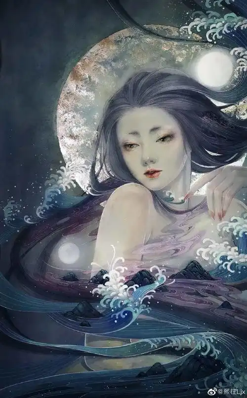 优雅神秘飘飘欲仙,她画笔下的古风美人个个美成凡间精灵,好喜欢