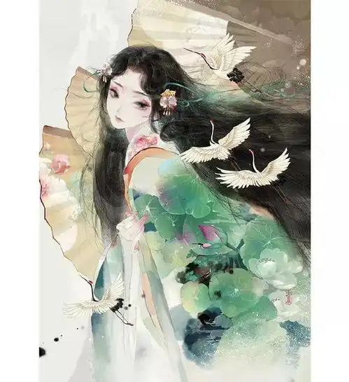 37张好看的古风人物插画图片,不会画的保存起来当壁纸吧