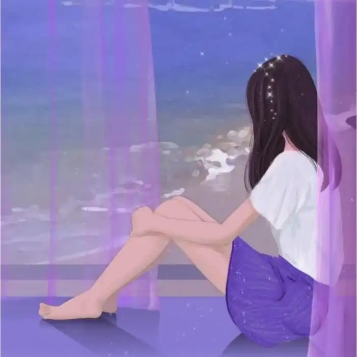 女生头像阳光干净绿色系