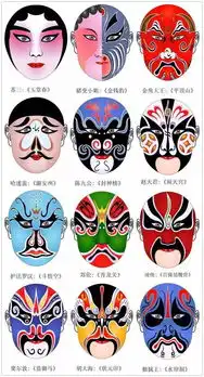 300京剧脸谱,终于分清楚谁是谁了