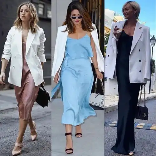 秋季穿搭拒绝沉闷感,你需要一件白色西装,清爽干练又高级