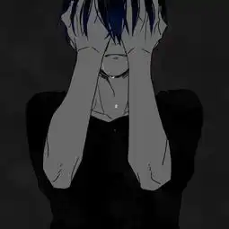 动漫男生头像,要是哭着的,像这种
