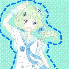 求几张蓝色系的动漫头像女生的多一点