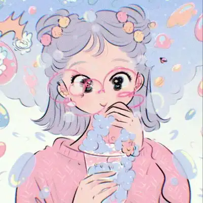 甜系女孩头像图片动漫女