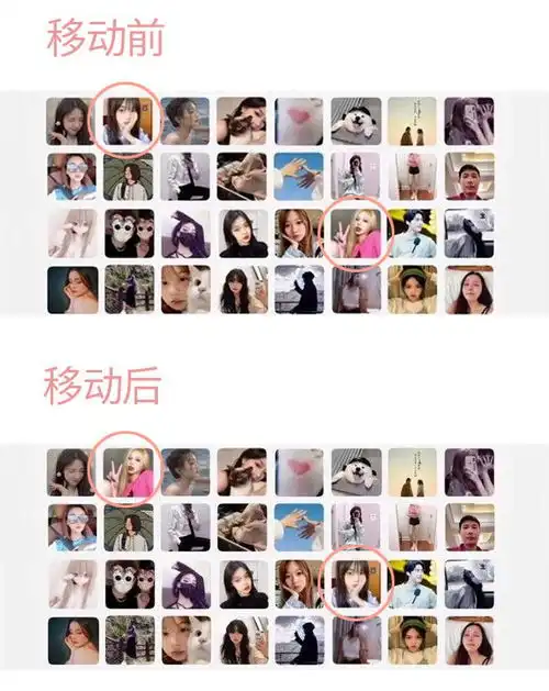 请问一下ps大神想把一张图片里的微信头像位置互换要怎么操作