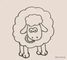 简笔画之小羊肖恩