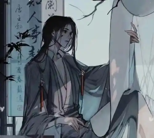 氛围感微信情侣头像黑色