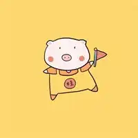 微信卡通猪头像小猪