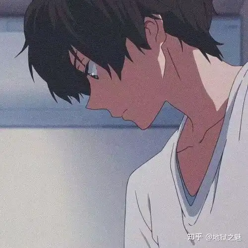 帅气男生侧脸头像动漫